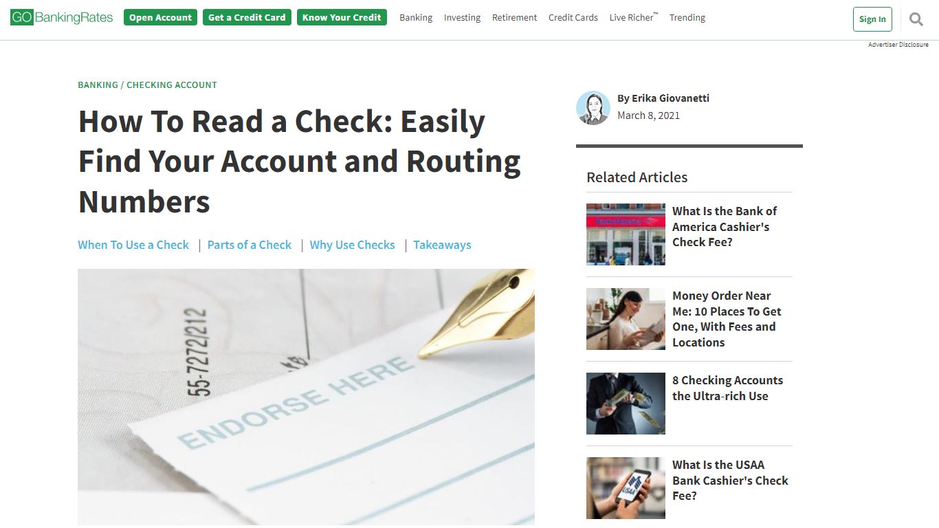 How To Read A Check: Learn What Each Number Means - GOBankingRates